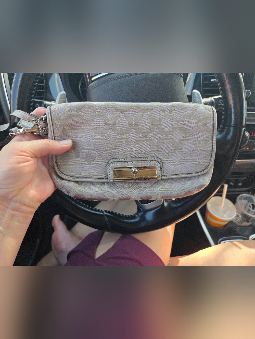 Coach Signature Jacquard Wrislet